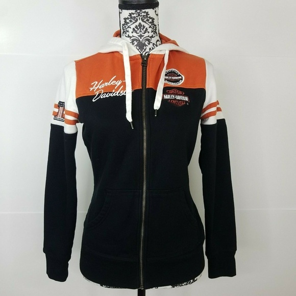 Harley-Davidson Jackets & Blazers - Harley Davidson Jacket Hoodie Small Orange